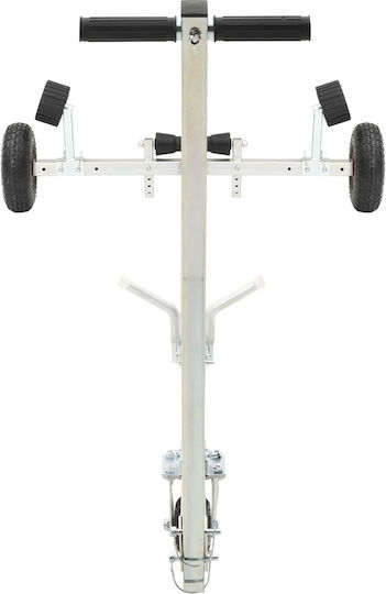 Vidaxl Adjustable Boat Trailer Pneumatic Tires Silver
