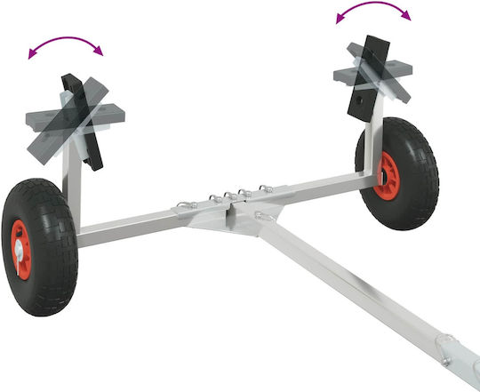 Adjustable Boat Trailer Pneumatic Tires Silver 42043568