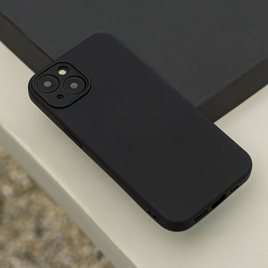 TelForceOne Silicon Umschlag Rückseite Silikon Schwarz (Realme 14x 5G)