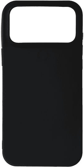 Matt Задна корица Силикон Черен (iPhone 17 Pro Max)