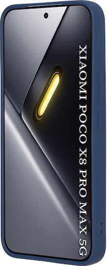 Techsuit Softflex Silicone Back Cover Navy Blue for Poco X8 Pro Max