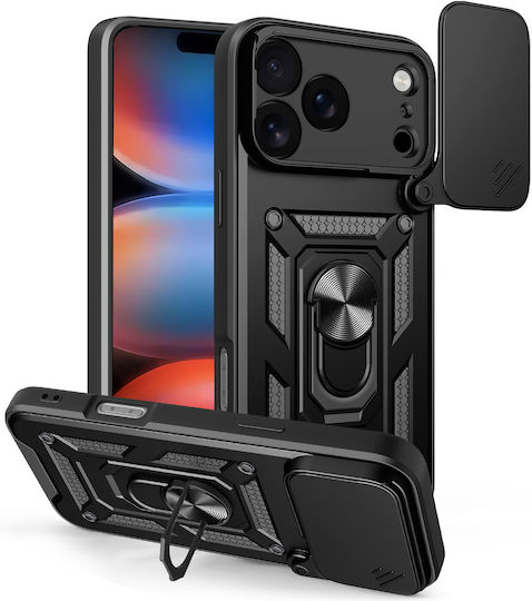 Defender Задна Корица Пластмаса / Силикон Черна (Samsung Galaxy A57 5G)