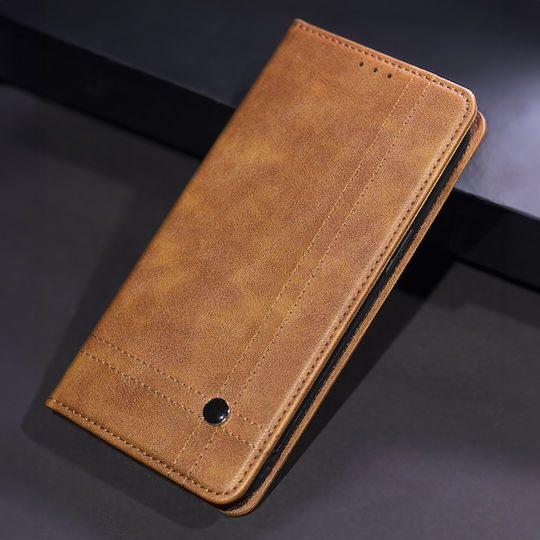 Smart Book Σιλικόνης / Δερματίνης Καφέ (Redmi Note 15)