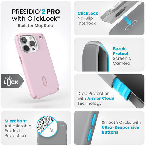 Speck Pro Заден капак Лилав (iPhone 15 Pro)