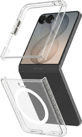 Force Case Vollkörperhülle Galaxy Z Flip 8 Magnetisch Anti-Sturz 2m Transparent