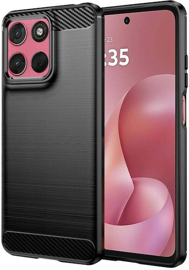 Back Cover Silicon Negru (Motorola Moto G57 Power, Motorola Moto G67 Power)