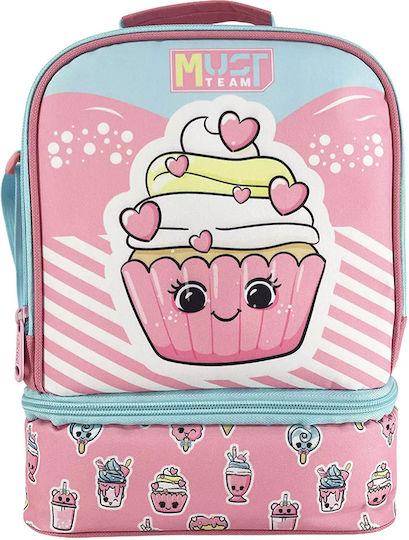 Must Team School Insulated Lunch Bag 7L Pink 22x16x28cm