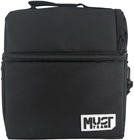 Must Team Geantă Izotermică Școlară Pentru Prânz 7 Litri Neagră 22x16x28cm