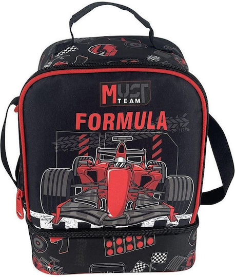 Must Team Schulische Isolierte Kinder Lunchtasche 7l Schwarz 22x16x28cm