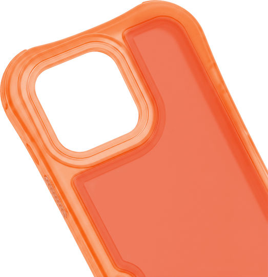 Umschlag Rückseite Silikon mit Nackenriemen Orange für iPhone 17