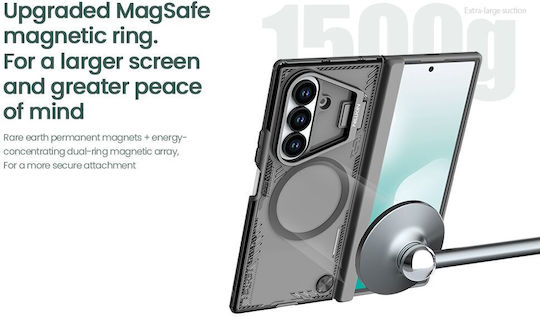 Nillkin Camshield Iceblade Prop Magnetic Series Задна корица Пластмаса / Силикон Черен (Galaxy Z Fold7)