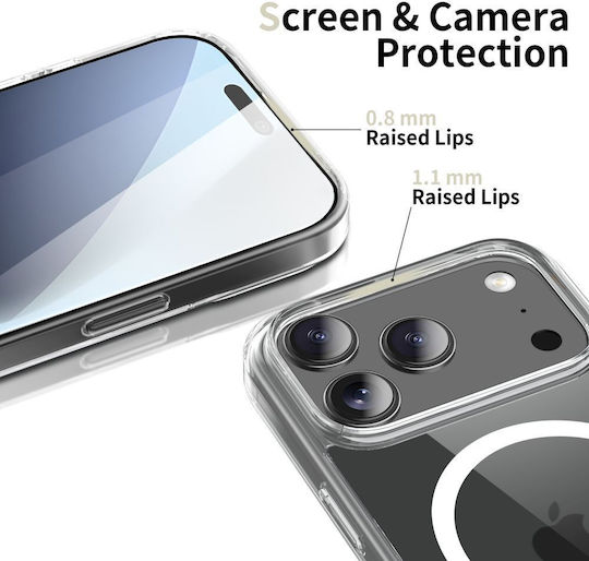 Tech-Protect Flexair Hybrid Задна корица Силикон / Пластмаса Прозрачен (iPhone 17 Pro Max)