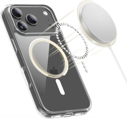 Tech-Protect Flexair Hybrid Задна корица Силикон / Пластмаса Прозрачен (iPhone 17 Pro Max)