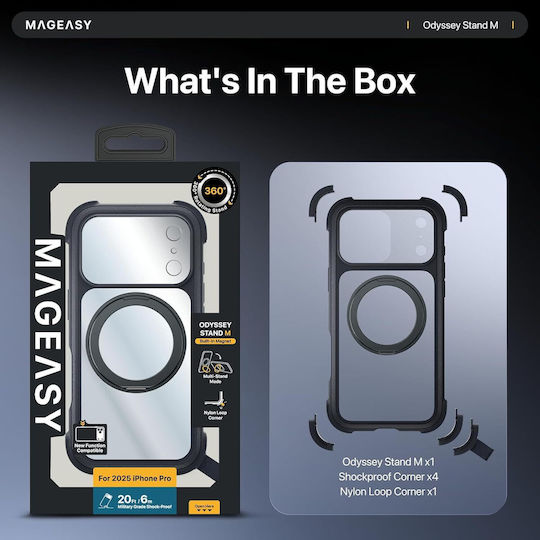 Mageasy Odyssey Stand M 360 Full Cover (iPhone 17 Pro)