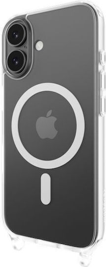 Mageasy Roar M With Lanyard Задна корица Силикон с Каишка Прозрачен (iPhone 17)
