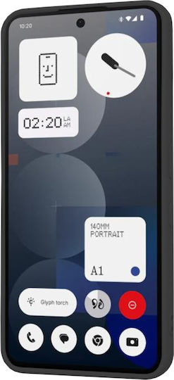 Techsuit Umschlag Rückseite Silikon Schwarz (Nothing Phone (3a) Pro)