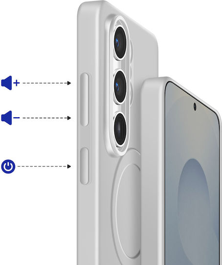 Samsung Magnet Back Cover Silicon Gri (Galaxy S26 Ultra)