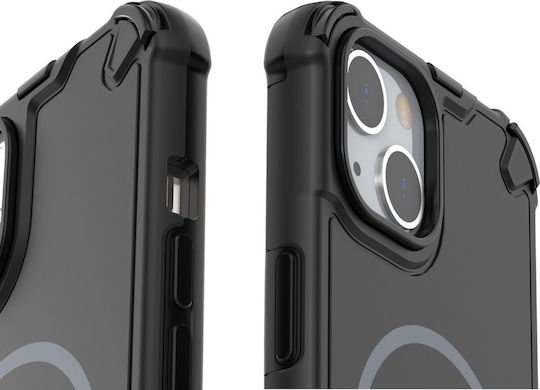 Defender 2in1 Магнитен Калъф За iPhone 14 6 1 Черен