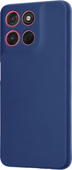 Techsuit Softflex Motorola Moto Back Cover Silicone Navy Blue for Motorola Moto G57 Power G67 Power