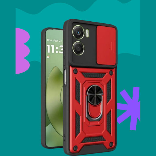 Bodycell Armor Slide Back Cover Red (Moto G06)