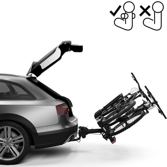 Thule Easyfold Xt Bază Bară de remorcare pentru mașină pentru 2 biciclete