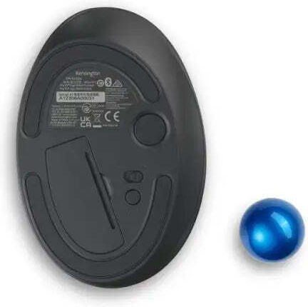 Kensington Pro Fit Ergo Tb450 Wireless Ergonomic Bluetooth Mouse with Trackball Gray