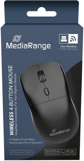 MediaRange MROS209 Ασύρματο Ποντίκι Μαύρο