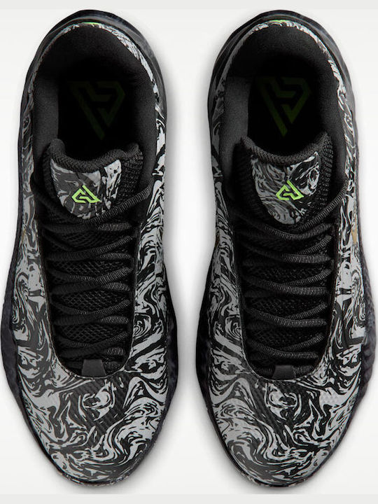 Giannis Freak 8 Etched In Stone Ниски Баскетболни Обувки Черни / Светлосиви / Волт