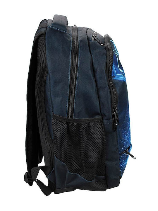 Back Me Up School Backpack for Elementary School with Water Bottle Holder Black 30 x 28 x 48 cm