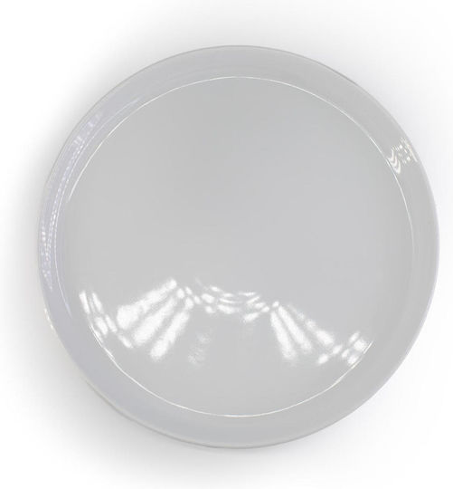 Duka Duka Servierplatte für Wüste aus Porzellan Weiß mit Durchmesser 22cm