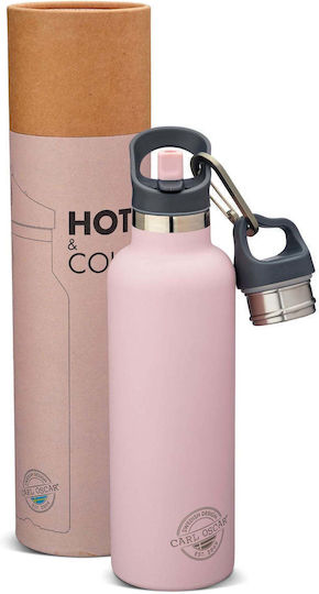 Carl Oscar Ανοξείδωτο Παιδικό Παγούρι Θερμός Ροζ 700ml