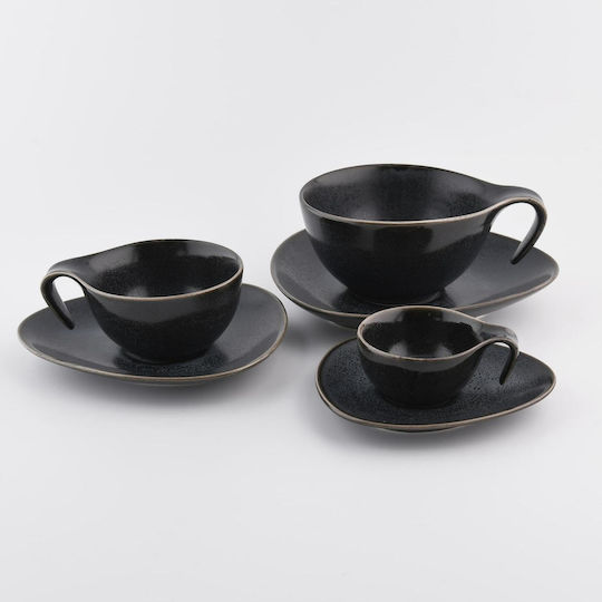 Duka Φλιτζάνι Espresso από Πορσελάνη Μαύρο 60ml