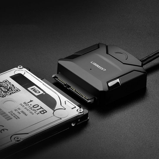 Ugreen CR108/20611 Αντάπτορας SATA to USB 3.0 5Gbps Data Transfer HDD SSD Χωρίς Τροφοδοτικό Μαύρο