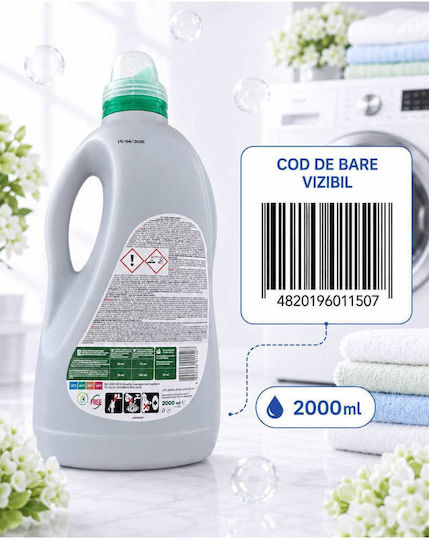 Lichid Detergent Pentru Rufe Albe Și Colorate 2lt 40 Spălări