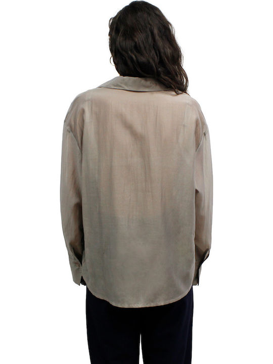 Long Sleeve Women's Shirt Grey