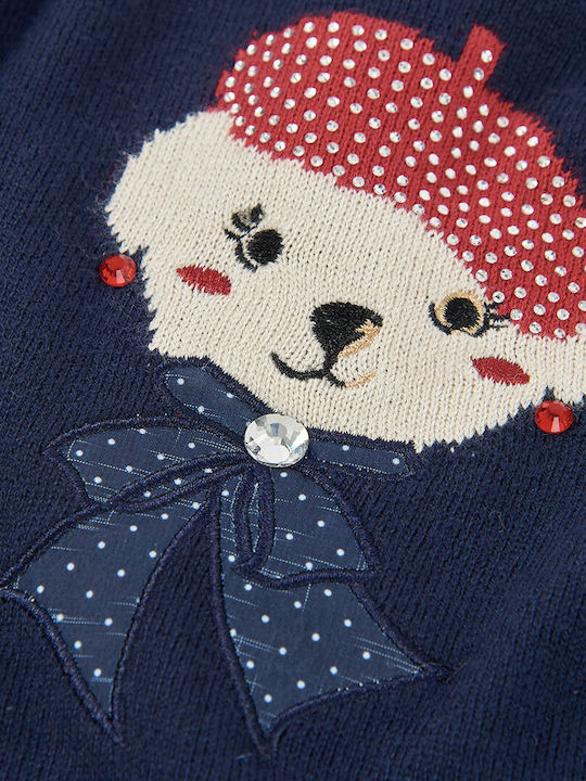 Kinderkleid Gestrickt Marineblau