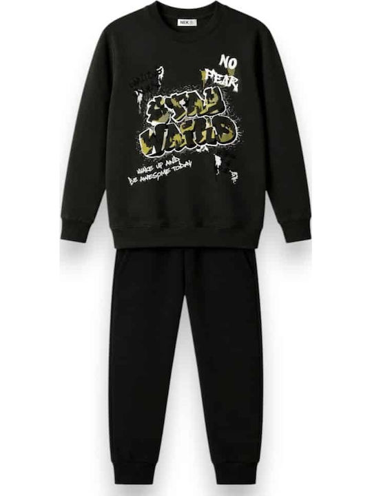 Kinder Trainingsanzüge Mit Bluse Öl-Schwarz