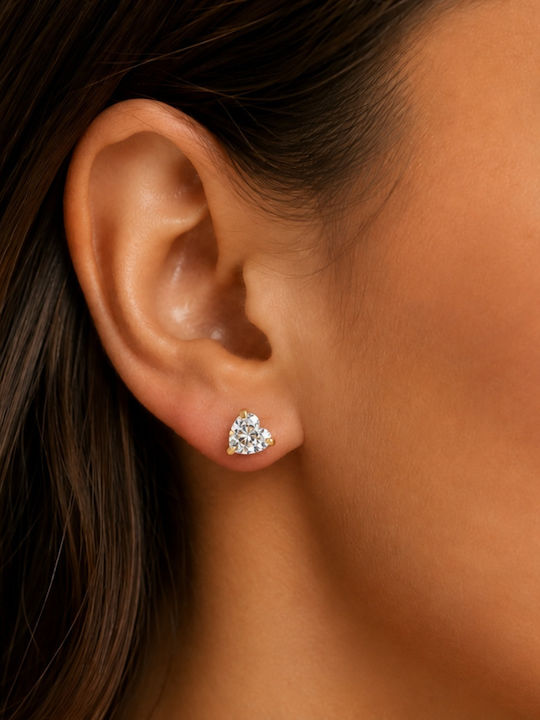 Prince Silvero Ohrringe Stecknadelverschluss aus Silber mit Steinen