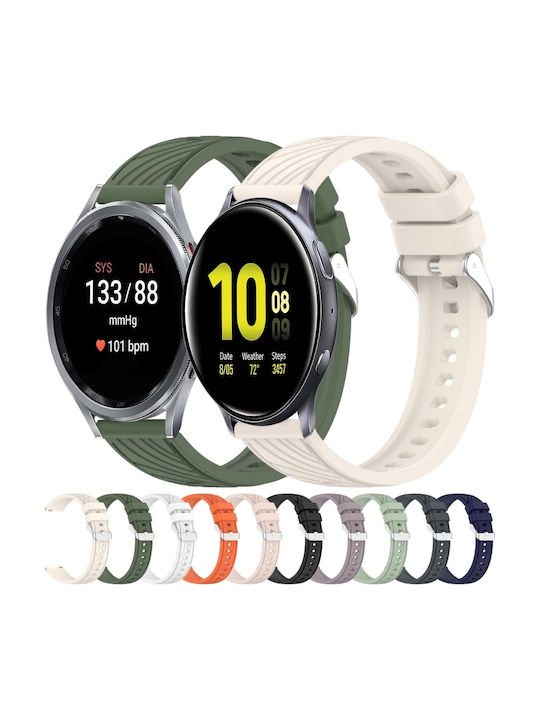 Gummi-Armband Weiß 40mm
