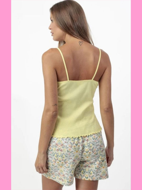 Admas Summer Cotton Babydoll Yellow