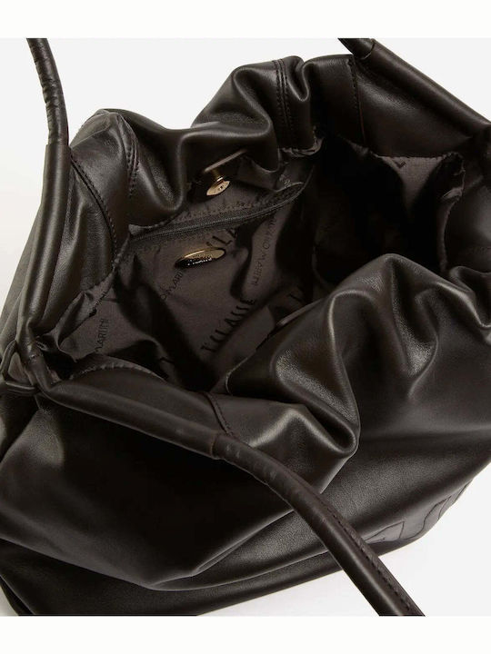 Leather Women's Shoulder Bag Brown