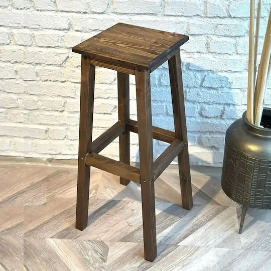 Taburet Bar Lemn Culoare Walnut 15x69x32cm