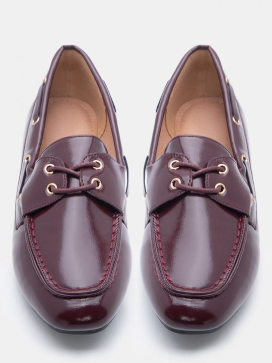 Women's Moccasins In Burgundy Colour
