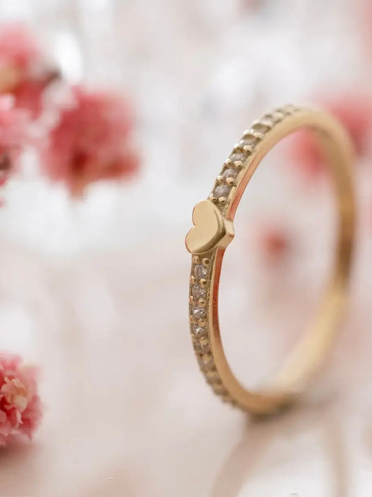 Women's Ring with Zircon from 9K Gold