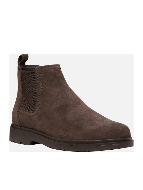 U Spherica Ec1 B Leather Brown Chelsea Boots
