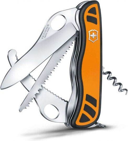Victorinox Hunter Xt Grip Swiss Army Knife Keychain 6 Tools Orange
