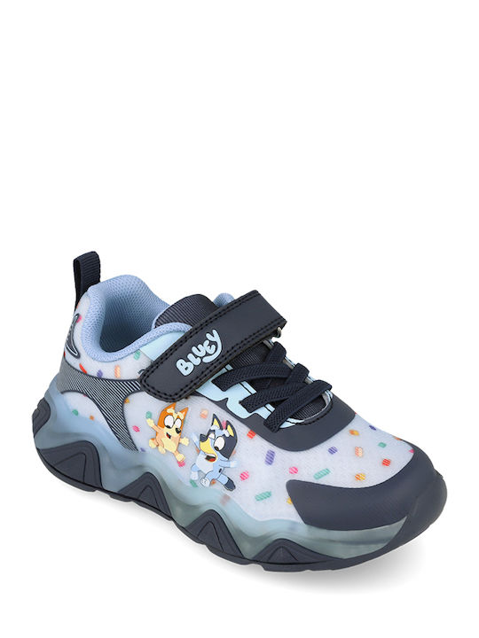 Adidași Copii Cu Închidere Hoop & Loop Și Luminite Albastru Marin