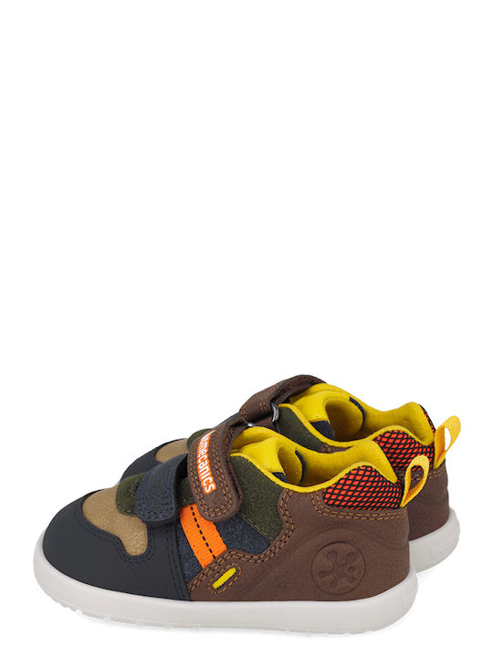 Kids Sneakers with Hoop & Loop Closure Multicolour