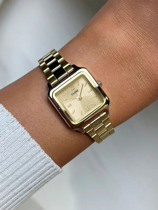 Nixon Women's Watch 21mm Battery with Gold Metal Bracelet