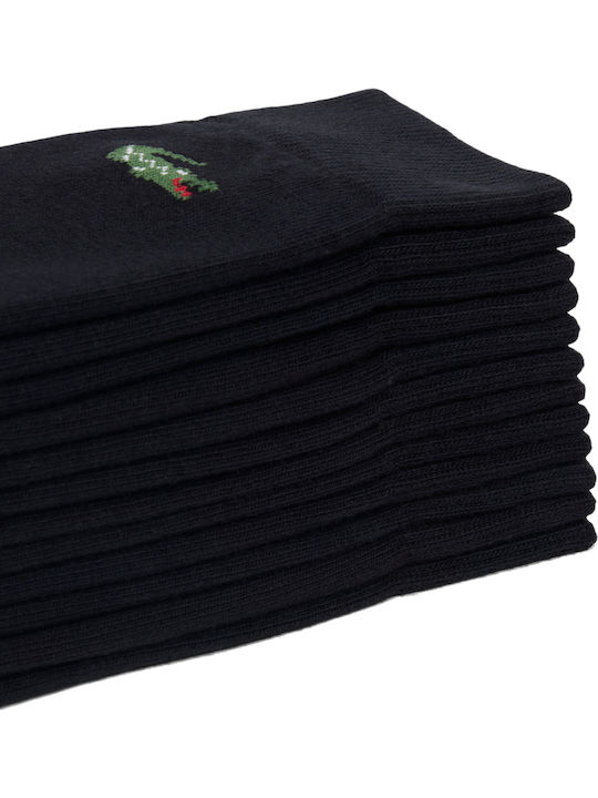 Lacoste Men's Socks Noir 6Pack Lacoste Men's Socks Noir 6Pack